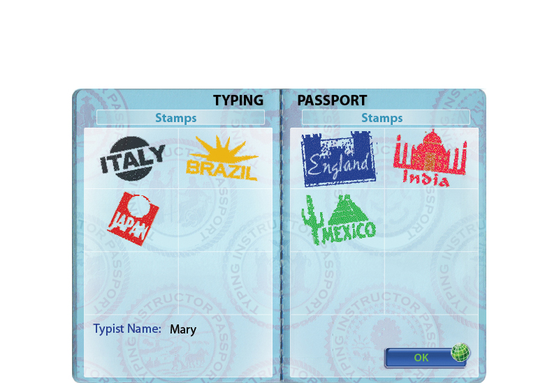 Pass tests and get rewards and passport stamps.